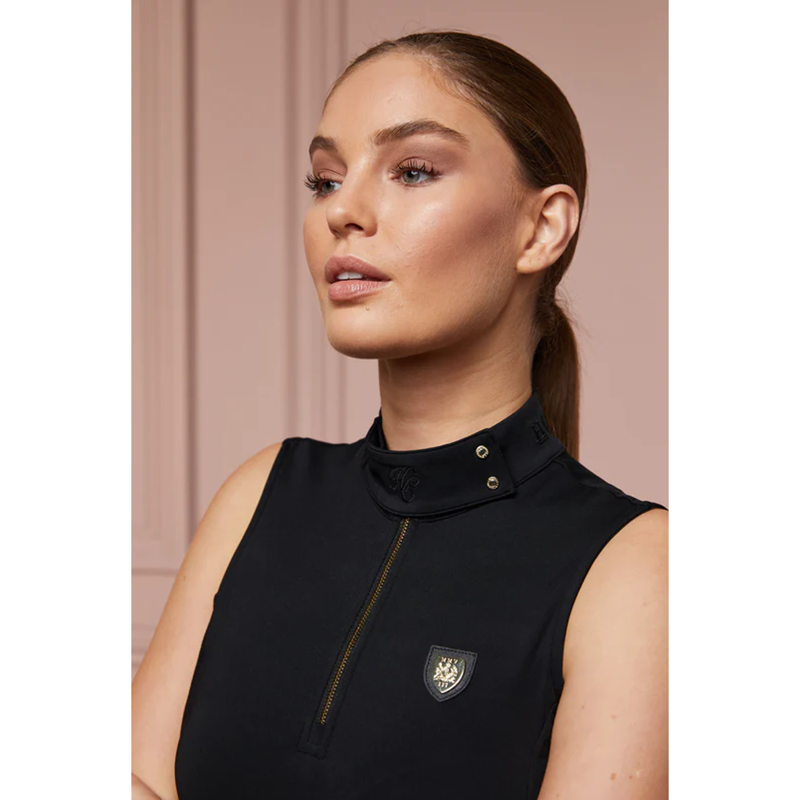 Holland Cooper Elite Sleeveless Base Layer - Black-3